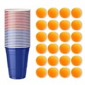 Beer pong sett (24 kopper, 24 baller